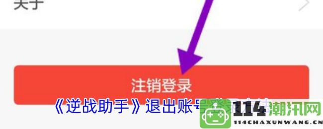 《逆战助手》如何安全退出账号并重新登录的详细步骤