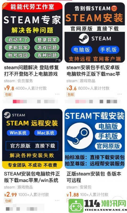 付费为免费软件提供安装服务网友热议“Steam代安装”的兴起与影响