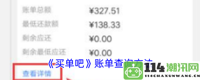 《买单吧》如何进行账单查询的详细步骤与方法