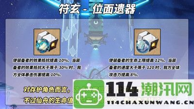 崩坏星穹铁道符玄遗器最佳搭配策略分享