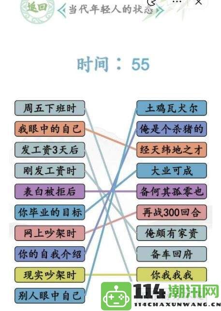 《汉字找茬王》：当代年轻人如何进行连线挑战与互动体验的玩法解析