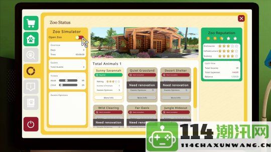 休闲模拟游戏《动物园模拟器》正式上线Steam平台，获得玩家热烈好评