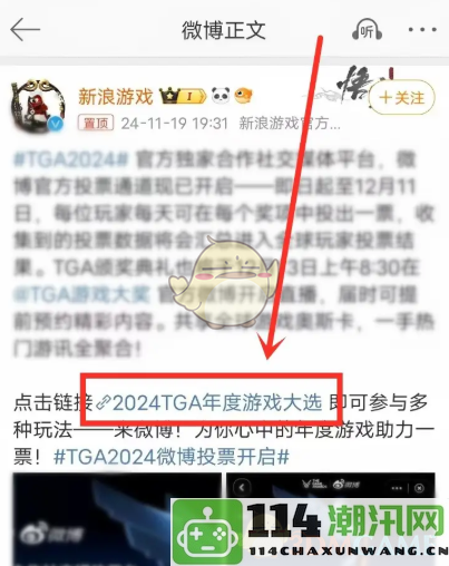 分享TGA2024年度游戏大选的投票链接与参与方式