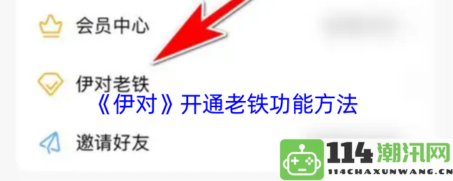 《伊对》如何开启老铁功能的详细步骤与指南