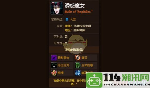 《魔兽世界》获取诱惑魔女宠物的详细攻略与方法解析