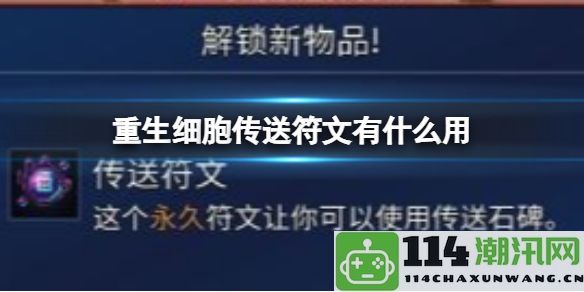 重生细胞传送符文的价值分析：如何高效运用挂机系统提升游戏体验